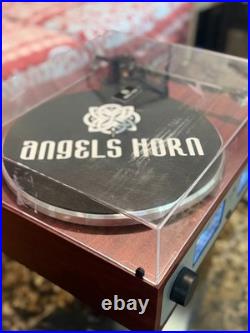 ANGELS HORN Bluetooth Turntable with Built-in Phono Preamp, 2-Speed Belt Drive