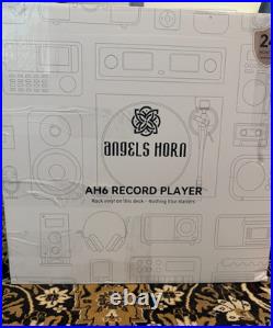 ANGELS HORN Bluetooth Turntable with Built-in Phono Preamp, 2-Speed Belt Drive