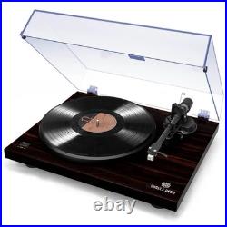 ANGELS HORN Vintage Vinyl Record Player 2-Speed Belt-Drive, New In Box Mahogany ANGELS HORN Vintage Vinyl Record Player 2-Speed Belt-Drive, New In Box Mahogany