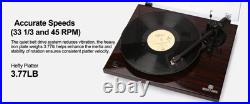 ANGELS HORN Vintage Vinyl Record Player 2-Speed Belt-Drive, New In Box Mahogany ANGELS HORN Vintage Vinyl Record Player 2-Speed Belt-Drive, New In Box Mahogany