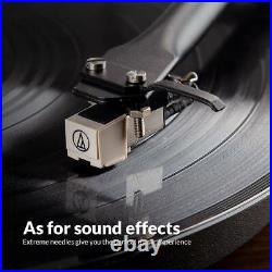 ANGELS HORN Vinyl Record Player 2 Speed Turntable Bluetooth Stereo Speaker Wood