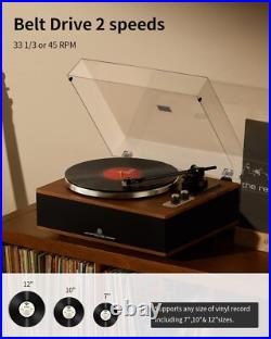 ANGELS HORN Vinyl Record Player, Bluetooth Turntable with Built in Speakers ANGELS HORN Vinyl Record Player, Bluetooth Turntable with Built in Speakers