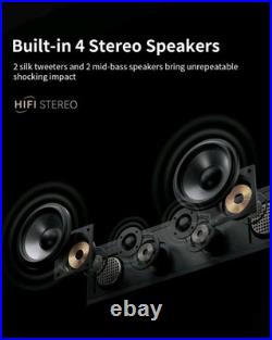 ANGELS HORN Vinyl Record Player, Bluetooth Turntable with Built in Speakers