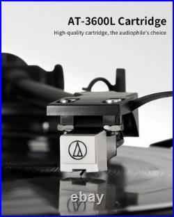 ANGELS HORN Vinyl Record Player, Bluetooth Turntable with Built in Speakers