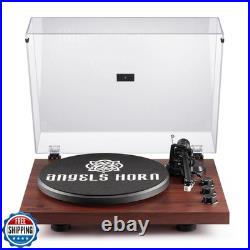 ANGELS HORN Vinyl Record Player Turntable with 2-Speed Belt-Drive, Bluetooth ANGELS HORN Vinyl Record Player Turntable with 2-Speed Belt-Drive, Bluetooth