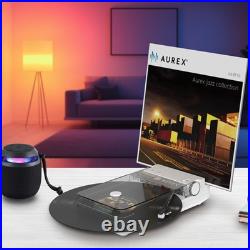 AUREX AX-RP10 Record Player Bluetooth USB Rechargeable 33/45 RPM Portable New JP AUREX AX-RP10 Record Player Bluetooth USB Rechargeable 33/45 RPM Portable New JP