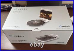 AUREX AX-RP10 Record Player Bluetooth USB Rechargeable New