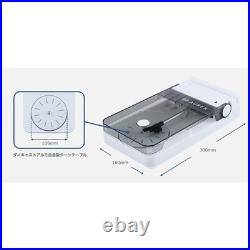 AUREX AX-RP10(W) White Compact Record Player with Auto Stop, 33/45 RPM New JAPAN