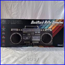 Aiwa Backtrack Retro Boombox CD Player Cassette Recording Bluetooth