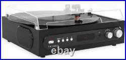 All-in-1 Bluetooth Record Player with Built in Speakers and 3-Speed Turntable All-in-1 Bluetooth Record Player with Built in Speakers and 3-Speed Turntable