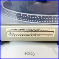 Analog record player Name machine Technics SL 1600 Direct Drive Fully