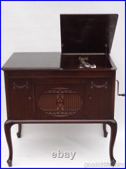 Antique 1920s Brunswick Console Phonograph Record Player Plays Great CHICAGO