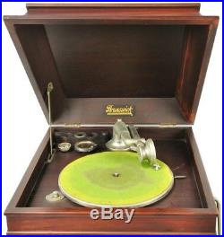 Antique Brunswick Balke & Collender Phonograph Record Player Upright Crank