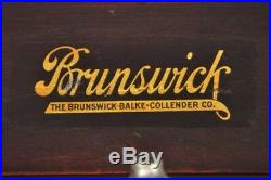 Antique Brunswick Balke & Collender Phonograph Record Player Upright Crank