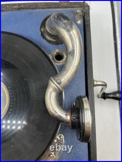 Antique Brunswick Model 102 Portable Suitcase Gramophone Works