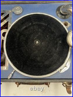 Antique Brunswick Model 102 Portable Suitcase Gramophone Works