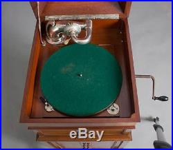 Antique Cabinet Housing Swiss Selecta Phone Deluxe Gramophone Record Player