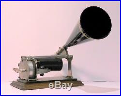 Antique Columbia Q Graphophone Cylinder Record Player