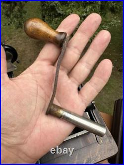 Antique Edison Long Case Model Home Cylinder Record Player Oak Phonograph