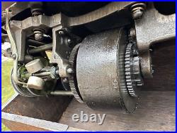 Antique Edison Long Case Model Home Cylinder Record Player Oak Phonograph