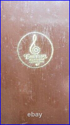 Antique Emerson 703, Series B Phonograph Record Player Five Tube AM Radio