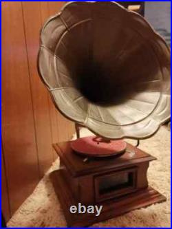 Antique Gramophone Fully Functional Working Gramophone Record Player Antique Gramophone Fully Functional Working Gramophone Record Player
