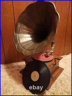 Antique Gramophone Fully Functional Working Gramophone Record Player Antique Gramophone Fully Functional Working Gramophone Record Player