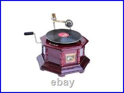 Antique Gramophone Fully Functional Working Phonograph Wind-Up Record Player Vin
