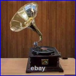 Antique Gramophone, Fully Functional Working Phonograph, win-up record player