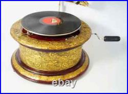 Antique Gramophone, Fully Functional Working Phonograph, win-up record player Antique Gramophone, Fully Functional Working Phonograph, win-up record player