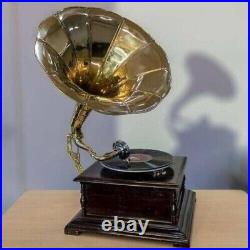 Antique Gramophone, Fully Functional Working Phonograph, win-up record player