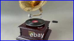 Antique Gramophone, Fully Functional Working Phonograph, win-up record player