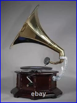 Antique Gramophone, Fully Functional Working Phonograph, win-up record player