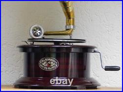 Antique Gramophone, Fully Functional Working Phonograph, win-up record player Antique Gramophone, Fully Functional Working Phonograph, win-up record player