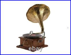 Antique Gramophone, Fully Functional Working Phonograph, win-up record player