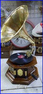 Antique Gramophone, Fully Functional Working Phonograph, win-up record player