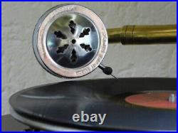 Antique Gramophone, Fully Functional Working Phonograph, win-up record player Antique Gramophone, Fully Functional Working Phonograph, win-up record player