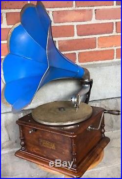 Antique HARMONY DISC Columbia PHONOGRAPH Record Player Original Working Restored