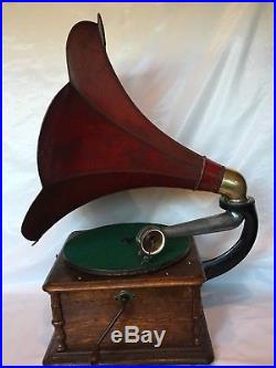 Antique HARMONY DISC Columbia PHONOGRAPH Record Player Original Working Restored
