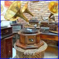 Antique HMV Gramophone Fully Functional Working Phonograph, win-up record player Antique HMV Gramophone Fully Functional Working Phonograph, win-up record player