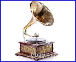 Antique HMV Gramophone record player, Fully Functional Working Phonograph Gift