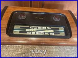 Antique Philco Phonograph Radio Bing Crosby Front Loading Record Player VIDEO
