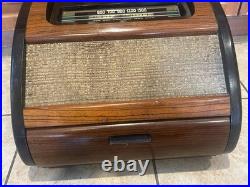 Antique Philco Phonograph Radio Bing Crosby Front Loading Record Player VIDEO