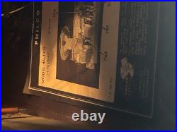 Antique Philco Phonograph Radio Bing Crosby Front Loading Record Player VIDEO