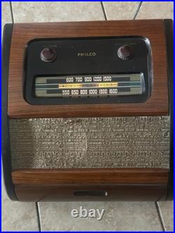Antique Philco Phonograph Radio Bing Crosby Front Loading Record Player VIDEO