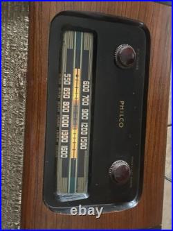 Antique Philco Phonograph Radio Bing Crosby Front Loading Record Player VIDEO