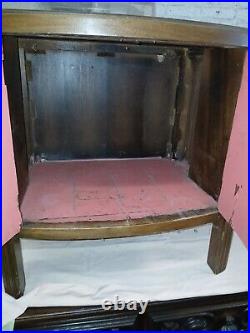 Antique Phonograph Record Player Storage Cabinet