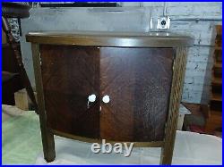 Antique Phonograph Record Player Storage Cabinet