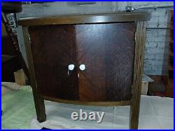 Antique Phonograph Record Player Storage Cabinet