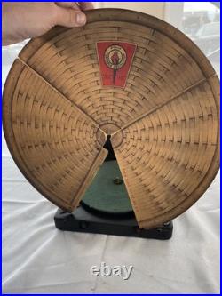 Antique Polly Portable Wind Up Phonograph Record Player withCase & Needles Works Antique Polly Portable Wind Up Phonograph Record Player withCase & Needles Works